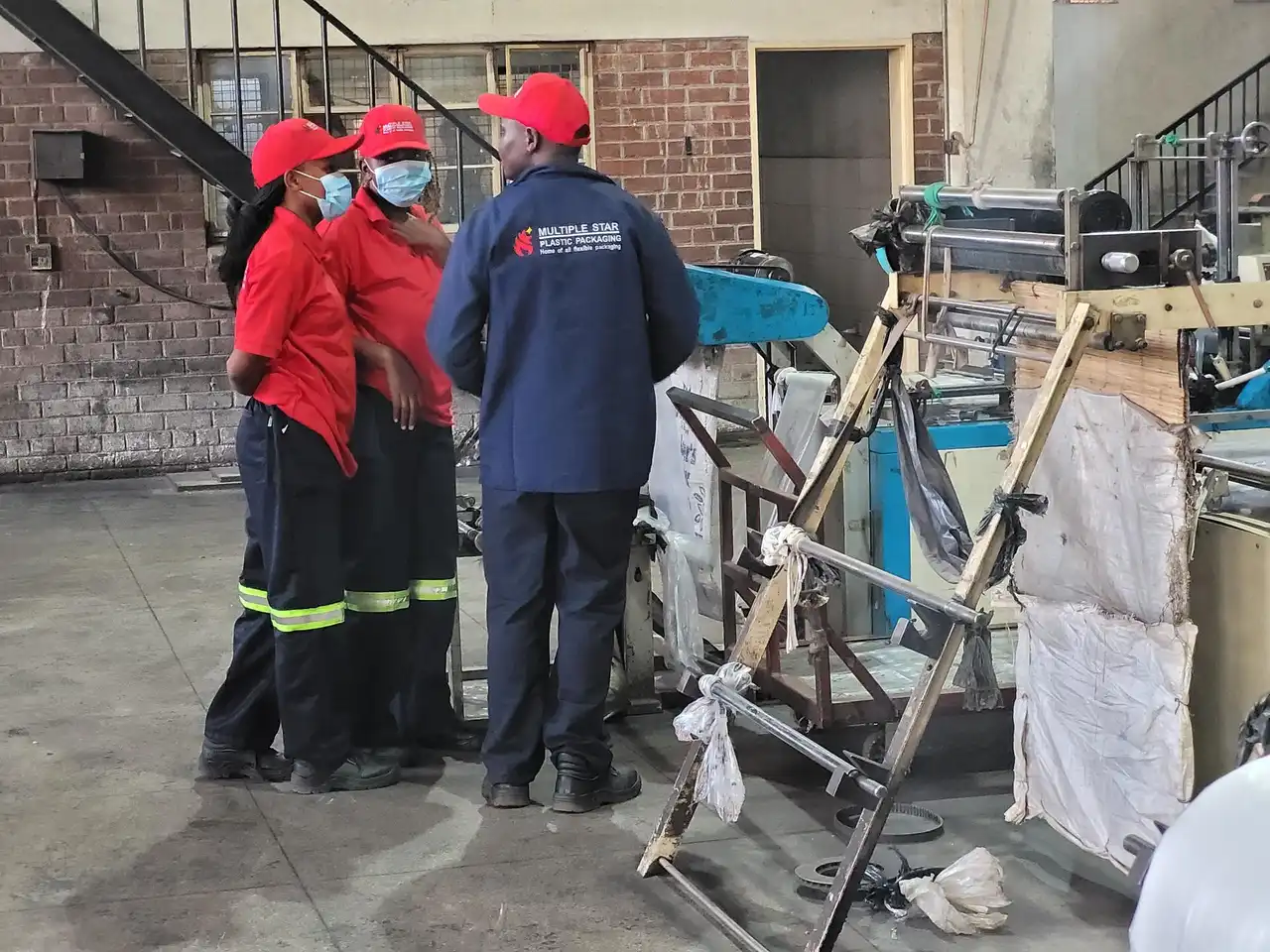 multiple star zimbabwe - plastic packaging manufacturing and workers in the factory